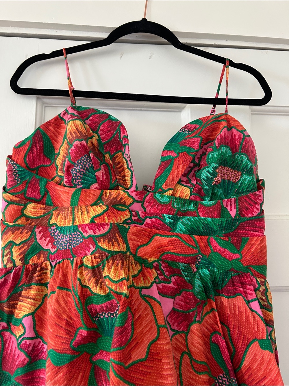 FARM RIO Beaded Spring Sleeveless Midi Dress - Picture 5 of 11